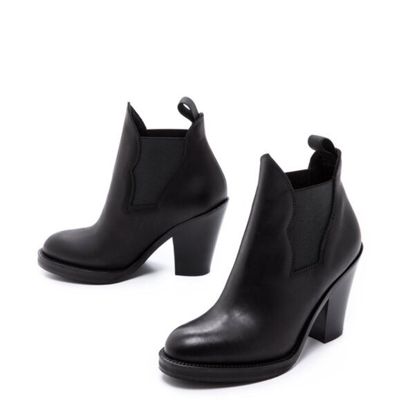 ACNE Studios Star BLACK Ankle Booties - Picture 3 of 9